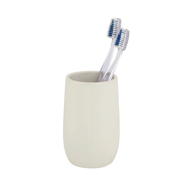 Suport pentru periuța de dinți crem din ceramică Fablo – Wenko