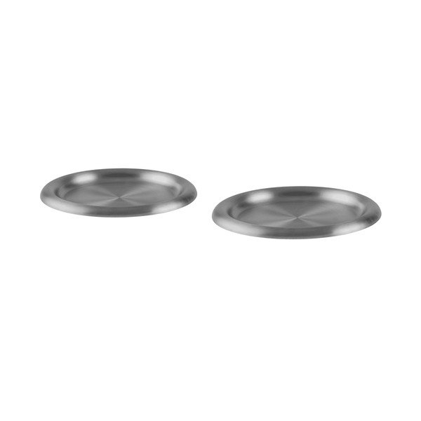 Farfurii argintii 2 buc. din oțel inoxidabil ø 28 cm Roto – noo.ma