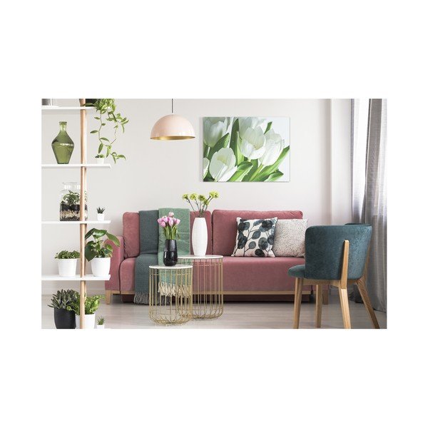 Tablou Styler Canvas White Tulips, 60 x 80 cm-image-1