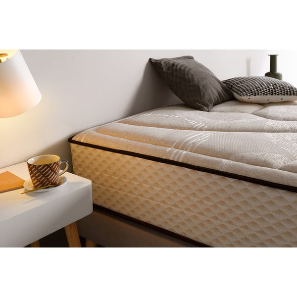 Saltea fermă/mediu-fermă din spumă reversibilă/termoregulatoare 160x200 cm Tempus Gold – Moonia-image-4