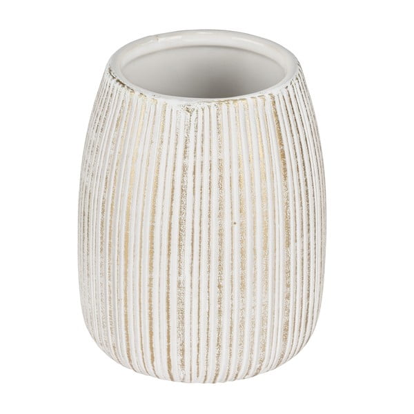 Suport pentru periuța de dinți alb-auriu din ceramică Pascoli – Wenko-image-3