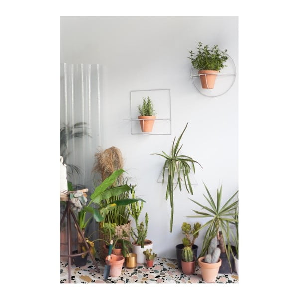 Suport de perete pentru ghivece Really Really Nice Things Triangle, alb-image-2