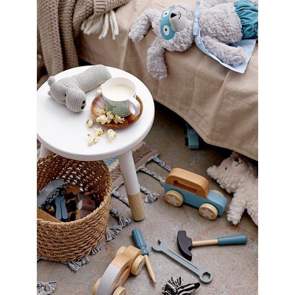 Covor din bumbac pentru copii Bloomingville Mini Cool, albastru - gri-image-4