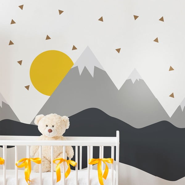 Autocolant Ambiance Giant Kid Sticker Scandinavian Mountains Nordika-image-3