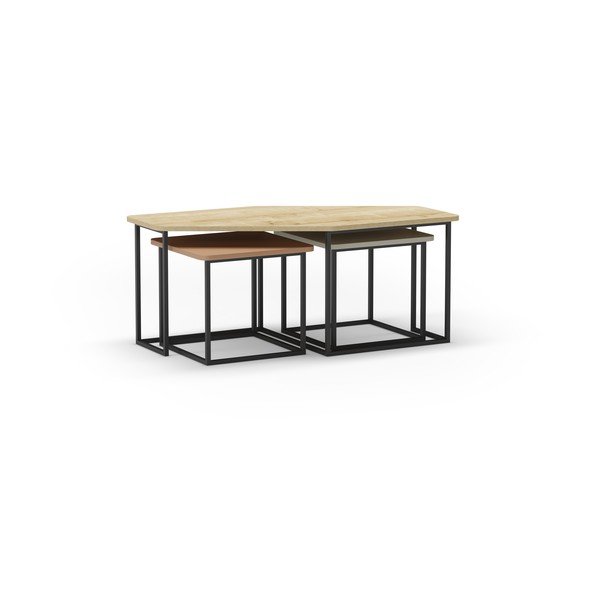 Măsuțe de cafea 3 buc. 60x111,5 cm Zoya – Marckeric-image-2