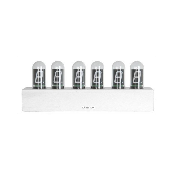 Ceas de birou Karlsson Cathode, alb-image-2