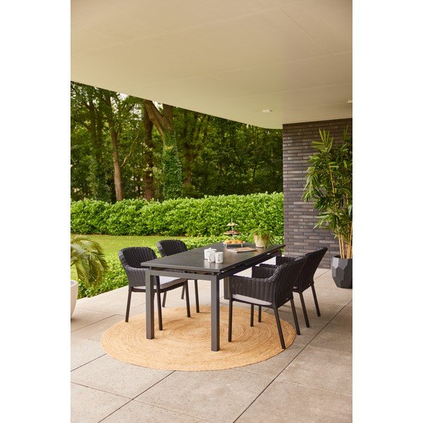 Scaun de grădină negru din plastic Cairo – Hartman-image-1