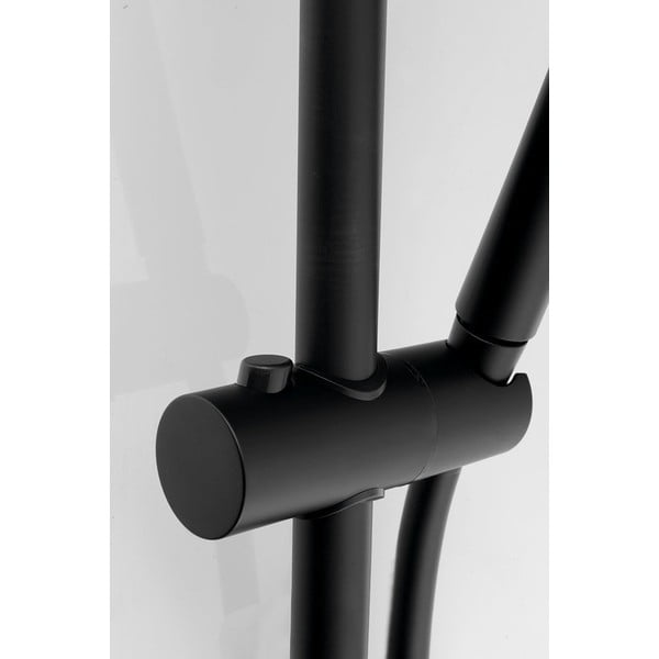 Set de duș negru mat din alamă 70 cm cu duș de mână/cu suport glisant – Sapho-image-1