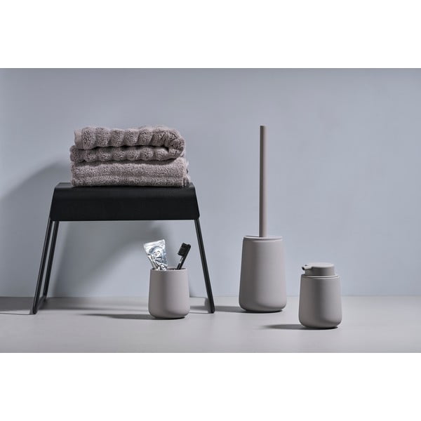 Cană din porțelan pentru periuța de dinți Zone Nova One, gri-image-2