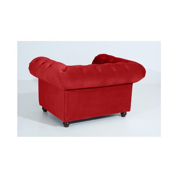 Fotoliu Max Winzer Orleans Velvet, roșu-image-3