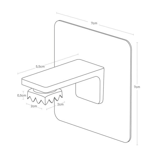 Săpunieră magnetică neagră autoadezivă din plastic Film Hook – YAMAZAKI-image-4