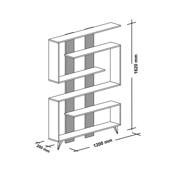 Bibliotecă Rain, alb-image-1