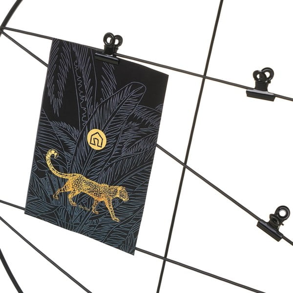 Set de 2 suporturi foto negre din metal Casa Selección-image-2