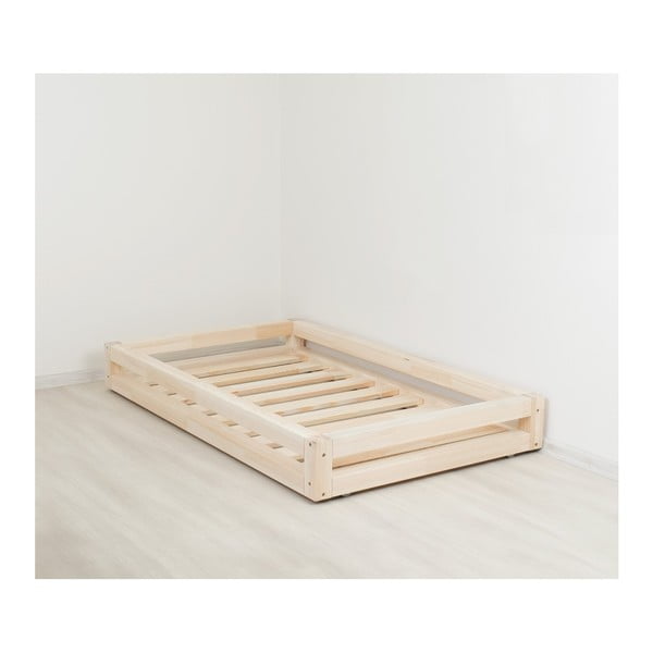 Set sertar lăcuit pentru pat și 4 picioare înălțătoare, pentru patul Benlemi 90 x 180 cm-image-3