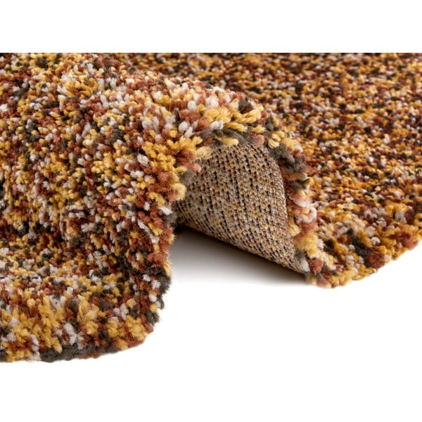 Covor în culoarea bronz rotund ø 160 cm Shag – Hanse Home-image-2