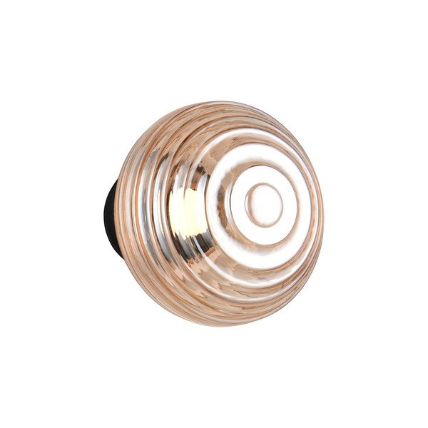 Aplică de perete chihlimbar LED din sticlă cu USB ø 15,5 cm Earl – Reality-image-3