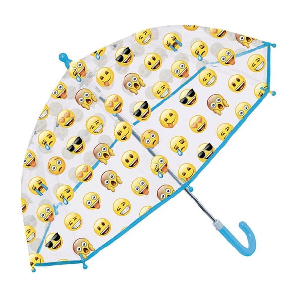 Umbrelă pentru copii Ambiance Perletti Emoji Blue