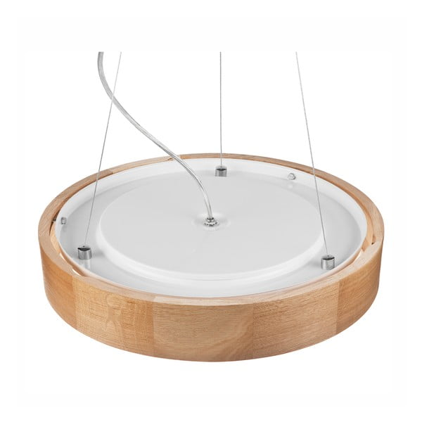 Lustră maro cu abajur din sticlă ø 47 cm Eveline – LAMKUR-image-4