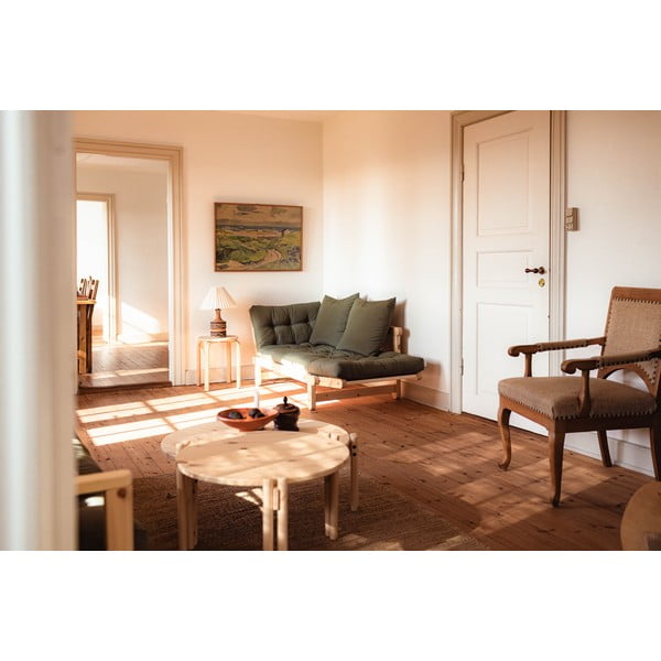 Măsuță de cafea în culoare naturală rotundă din lemn masiv de pin ø 60 cm Sticks – Karup Design-image-4