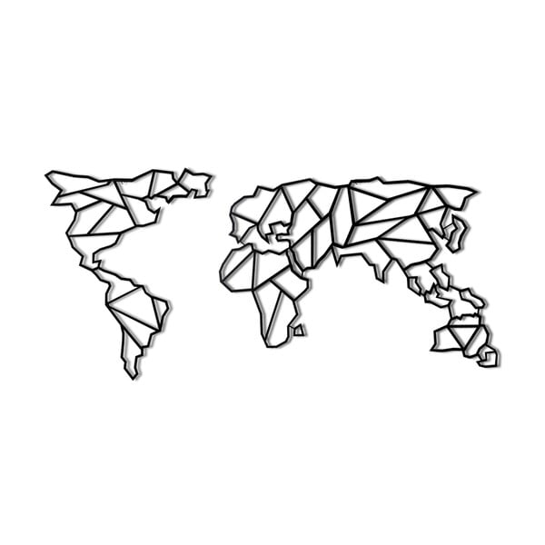 Decorațiune din metal pentru perete Map, 60 x 130 cm