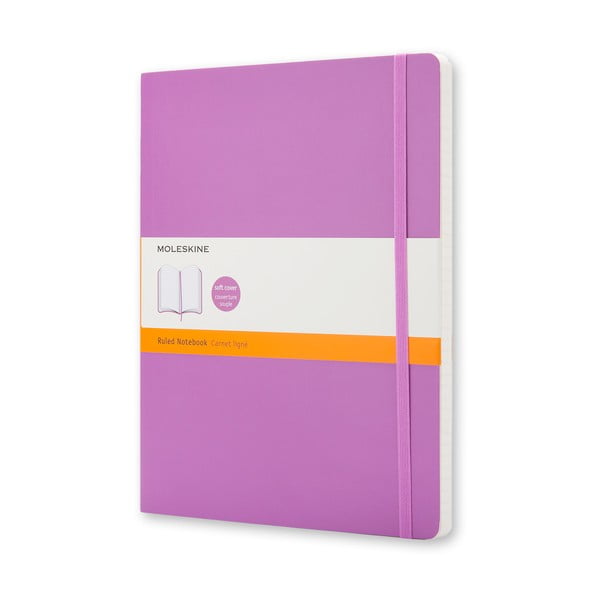 Notebook, XL, mov, Moleskine Soft, hârtie dictando