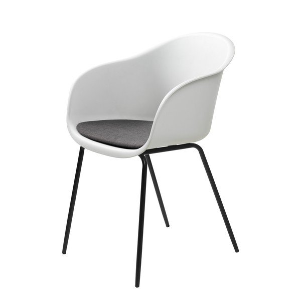 Scaun Unique Furniture Topley, alb-gri-image-3