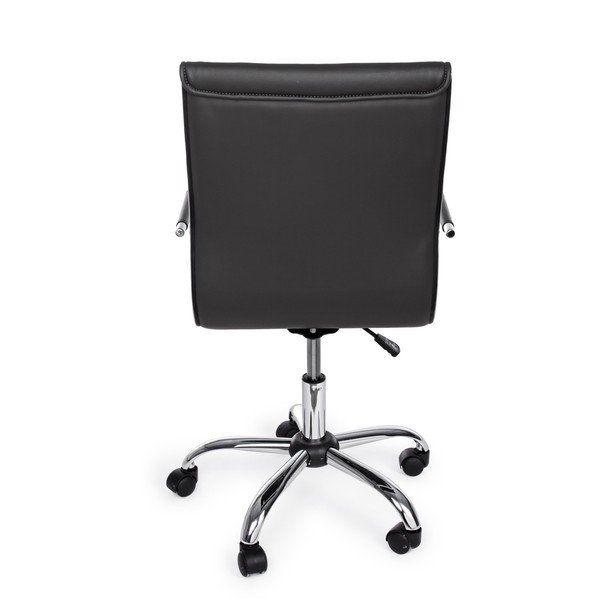 Scaun de birou gri închis din imitație de piele Perth – Yes Everyday-image-4