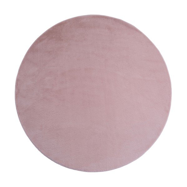 Covor roz deschis lavabil rotund ø 160 cm Joy – Ayyildiz Carpets