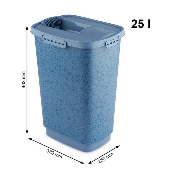 Cutie de granule pentru animale albastru 25 l Cody - Rotho-image-1