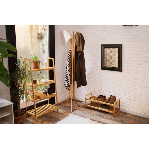 Cuier din bambus Compactor Coat & Hat Bamboo-image-1