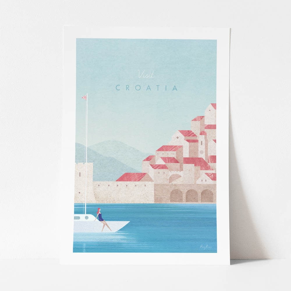 Poster Travelposter Croatia, 50 x 70 cm