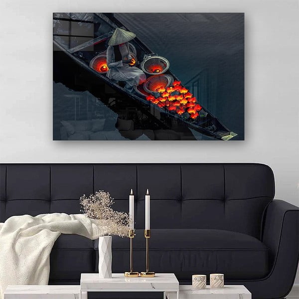 Tablou din sticlă 100x70 cm China – Wallity-image-1