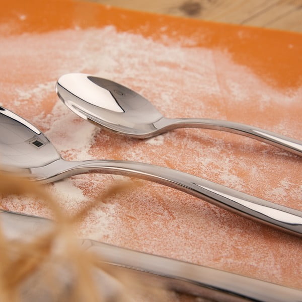 Tacâmuri argintii din oțel inoxidabil 24 buc. Shape – Orion-image-1