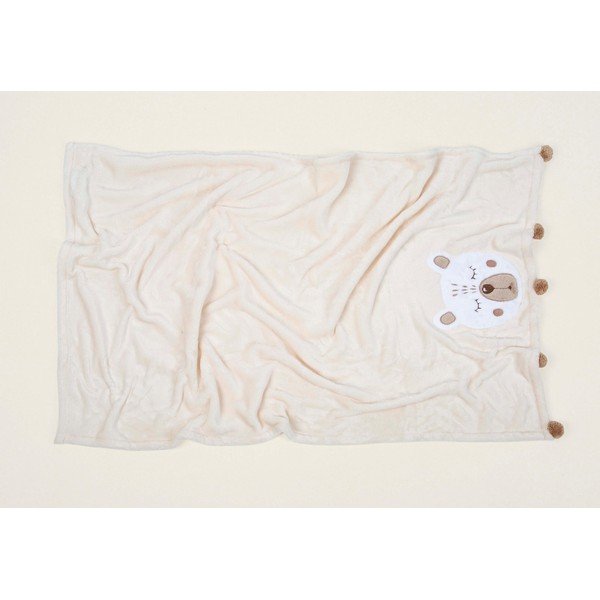 Pătură pentru copii bej din bumbac 75x120 cm Teddy – Mijolnir-image-1