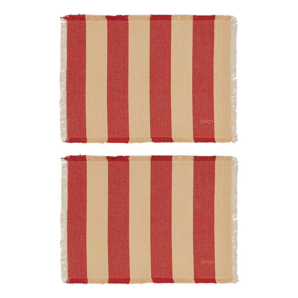 Suporturi pentru farfurii 2 buc. din bumbac organic 36x48 cm Toppu – OYOY Living Design