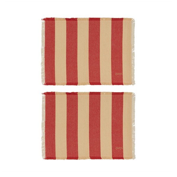 Suporturi pentru farfurii 2 buc. din bumbac organic 36x48 cm Toppu – OYOY Living Design