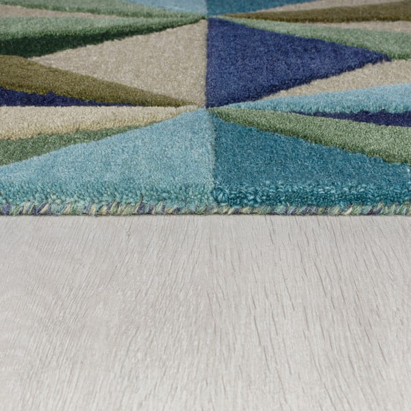 Covor albastru din lână 120x170 cm Reverie – Flair Rugs-image-3