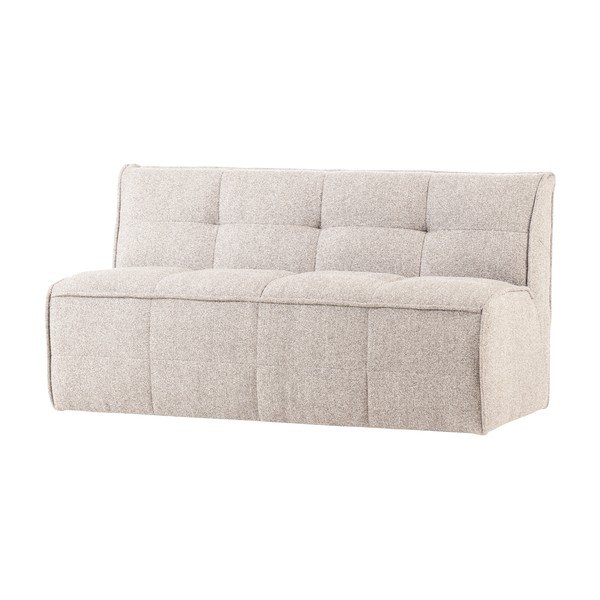 Bancă bej capitonată cu tapițerie din țesătură bouclé Cluster – vtwonen-image-2