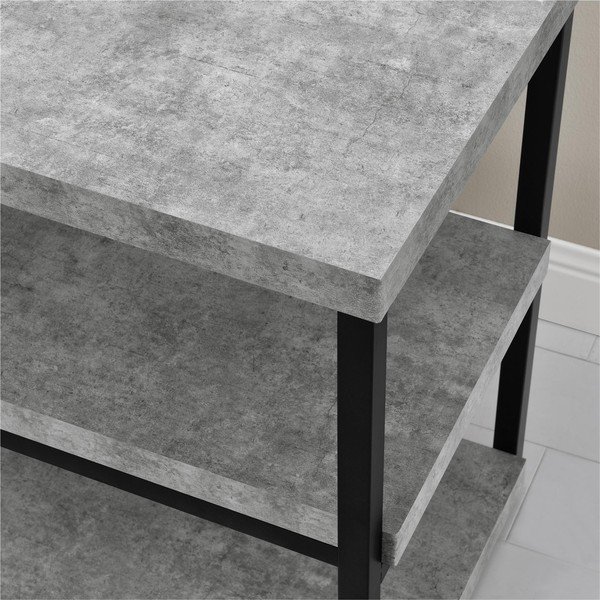 Masă TV gri cu aspect de beton 160x64 cm Ashlar - Støraa-image-1