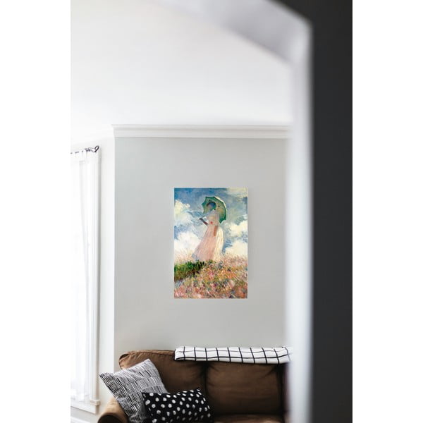Reproducere tablou Claude Monet - Woman with Sunshade, 45 x 30 cm-image-1