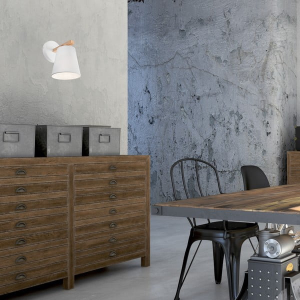 Aplică de perete albă ø 15 cm Ellie – LAMKUR-image-2