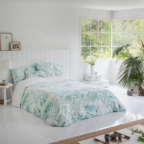 Set 2 fețe de pernă din bumbac Marghett Baker Aqua, 50 x 75 cm-image-4