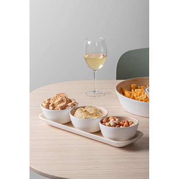 Set de servire alb din bambus Puro – PT LIVING-image-1