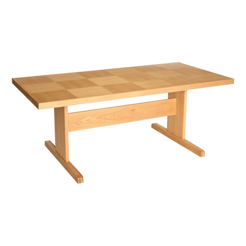 Masă de dining cu aspect de lemn de stejar 95x195 cm Skak – Hübsch