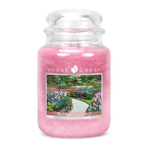 Lumânare parfumată Goose Creek, aromă de grădină mediteraneană, 150 ore