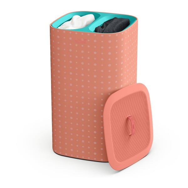 Coș de rufe roz din material textil 60 l Tota Pop – Joseph Joseph