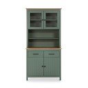 Vitrină verde din lemn de pin 90x180 cm Miranda – Marckeric