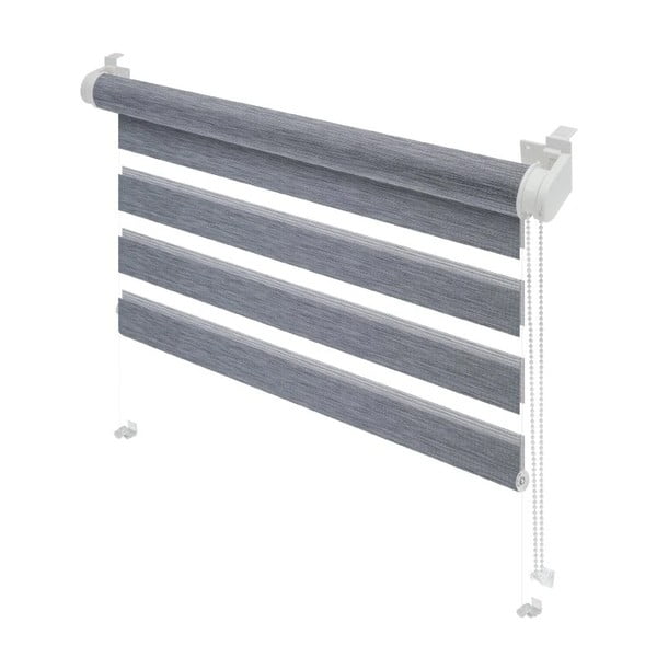 Jaluzea gri zi/noapte 80x150 cm Zebra Natur – Gardinia-image-1