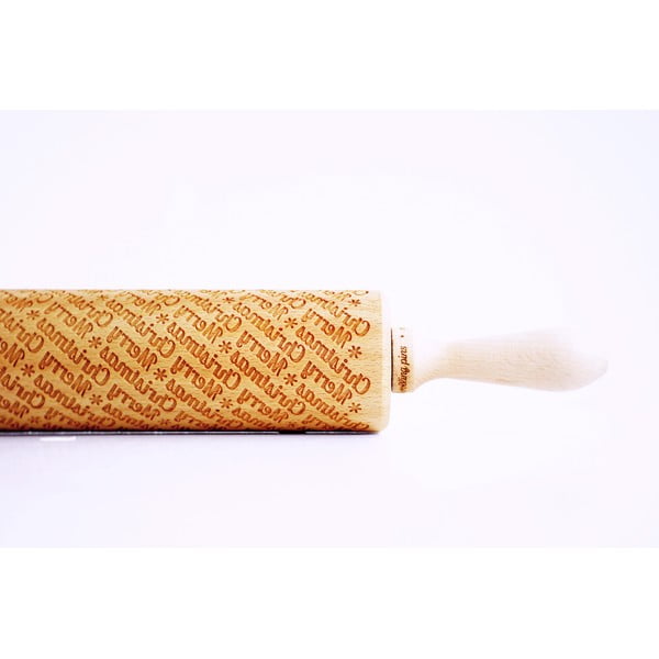 Sucitor din lemn cu detalii de Crăciun în relief Valek Merry Christmass-image-1