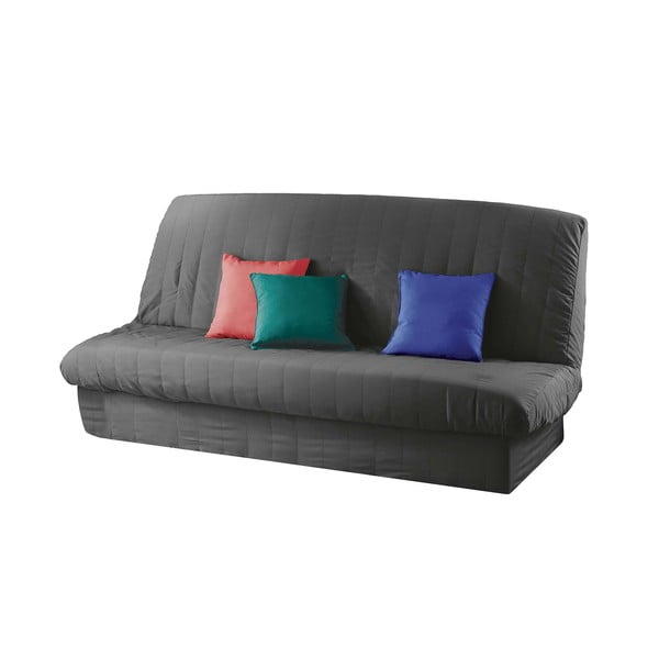 Husă gri închis elastică pentru canapea cu 3 locuri Essentiel – douceur d'intérieur